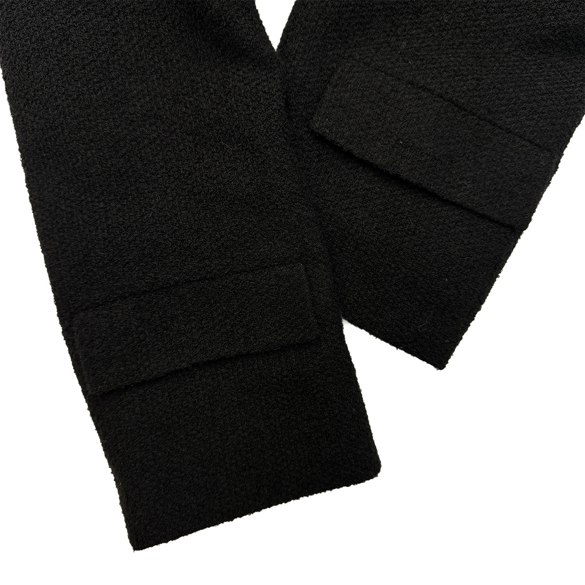 CHANEL VINTAGE COCO BUTTON JACKET BLACK WOOL 44 98A RTW 90286195