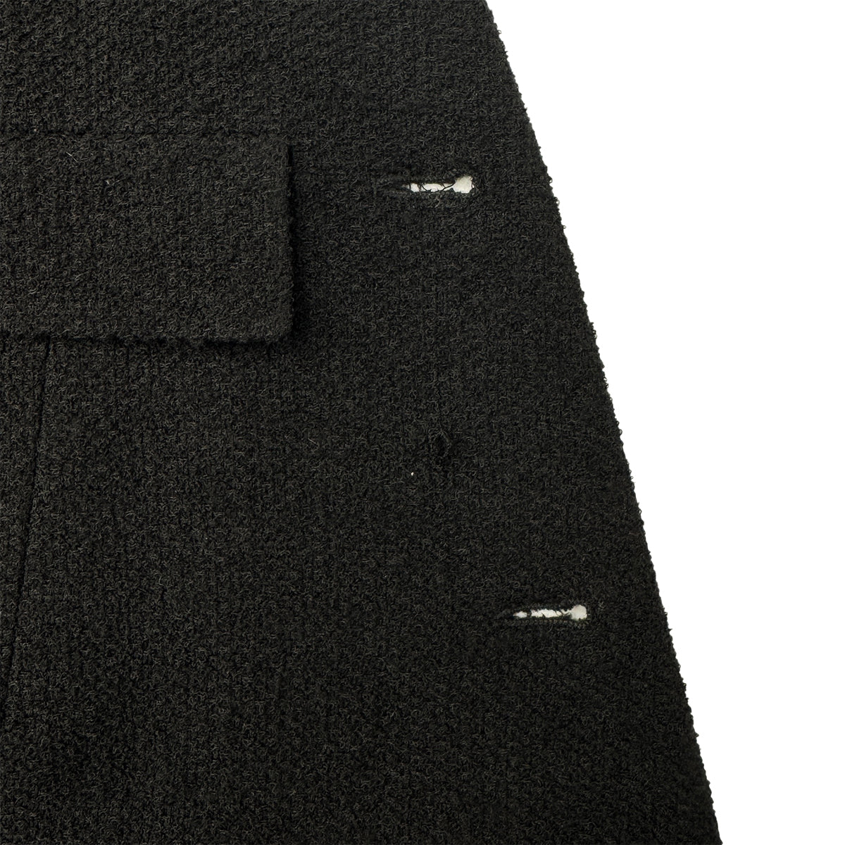 CHANEL VINTAGE COCO BUTTON JACKET BLACK WOOL 44 98A RTW 90286195