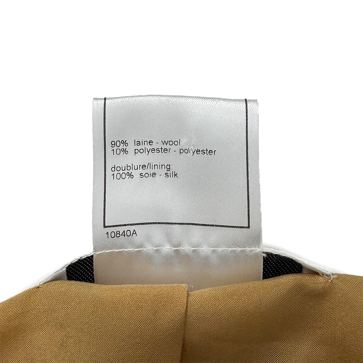 CHANEL VINTAGE TWEED JACKET GOLD GRAY WOOL 44 00A RTW 90286196