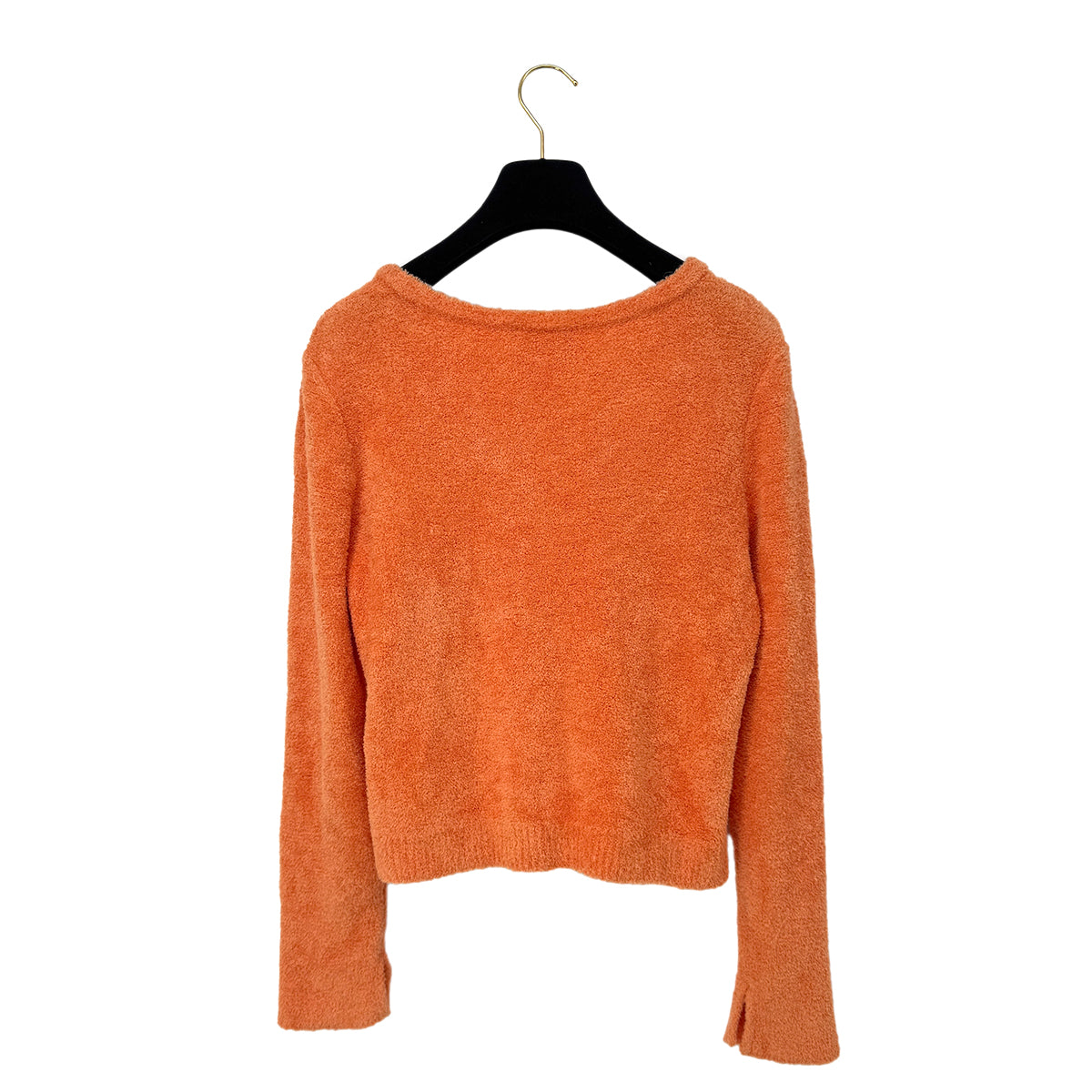 CHANEL VINTAGE CARDIGAN ORANGE COTTON 42 00T RTW 90286197