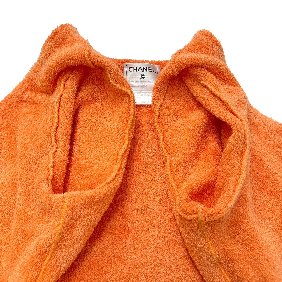 CHANEL VINTAGE CARDIGAN ORANGE COTTON 42 00T RTW 90286197