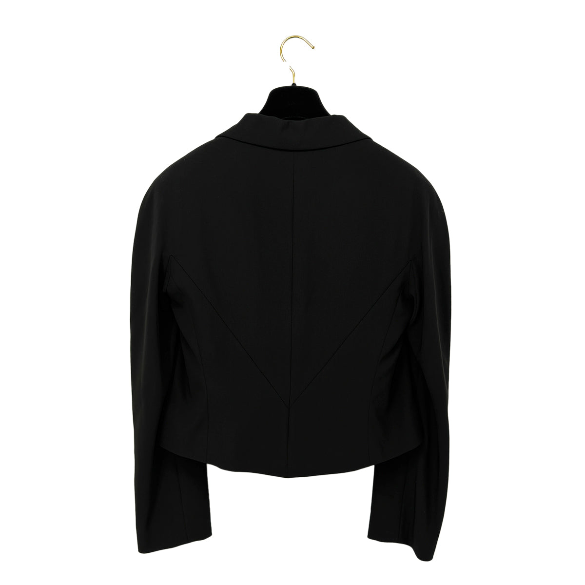 CHANEL VINTAGE JACKET PANTS SET BLACK WOOL 40 99A RTW 90286201