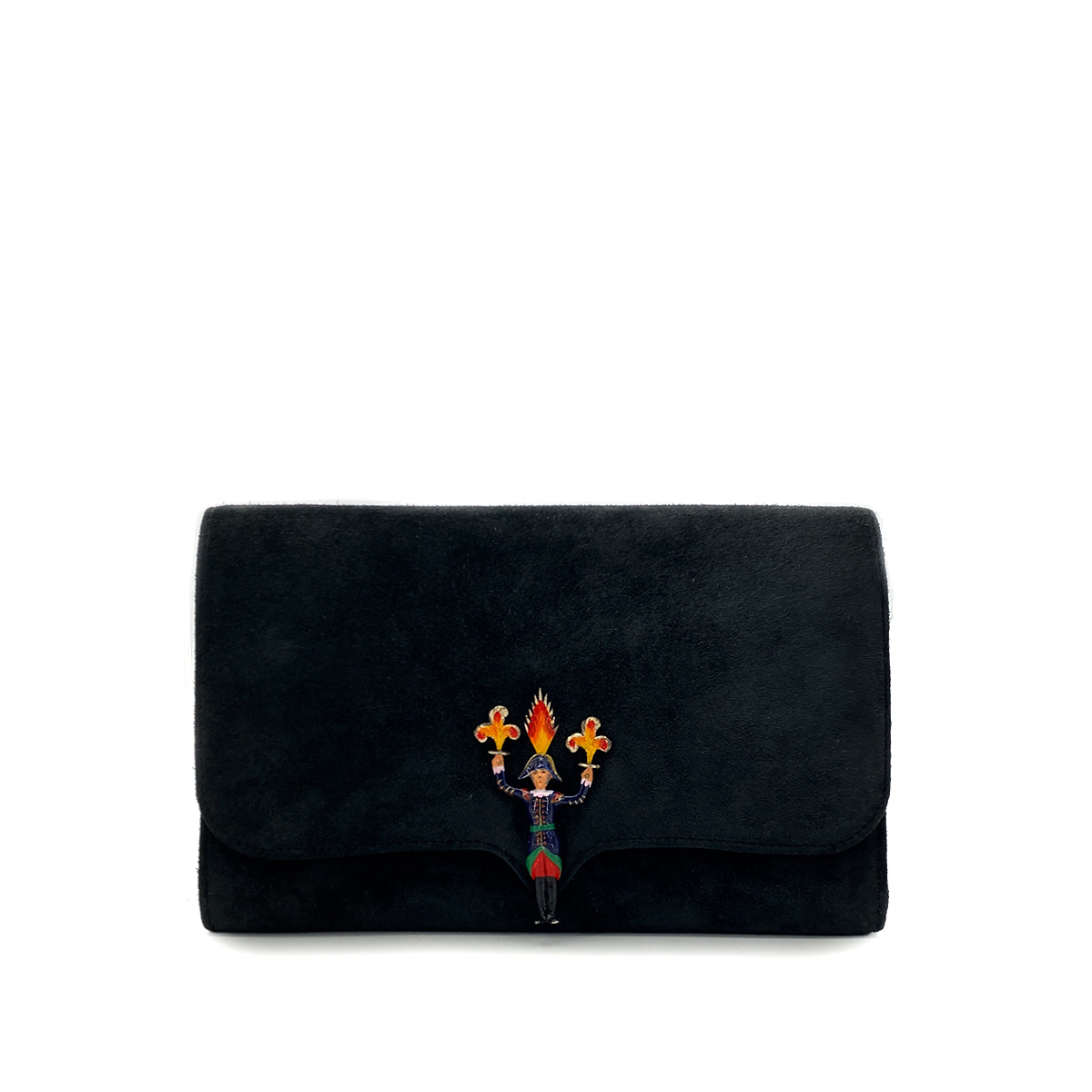 HERMES CLUTCH BAG BLACK DEBRIS 〇Q 90286572