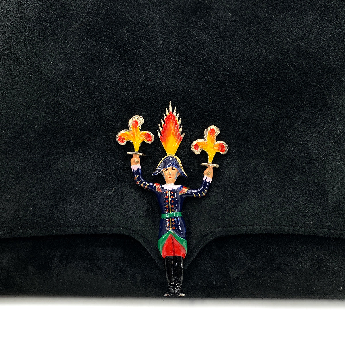 HERMES CLUTCH BAG BLACK DEBRIS 〇Q 90286572