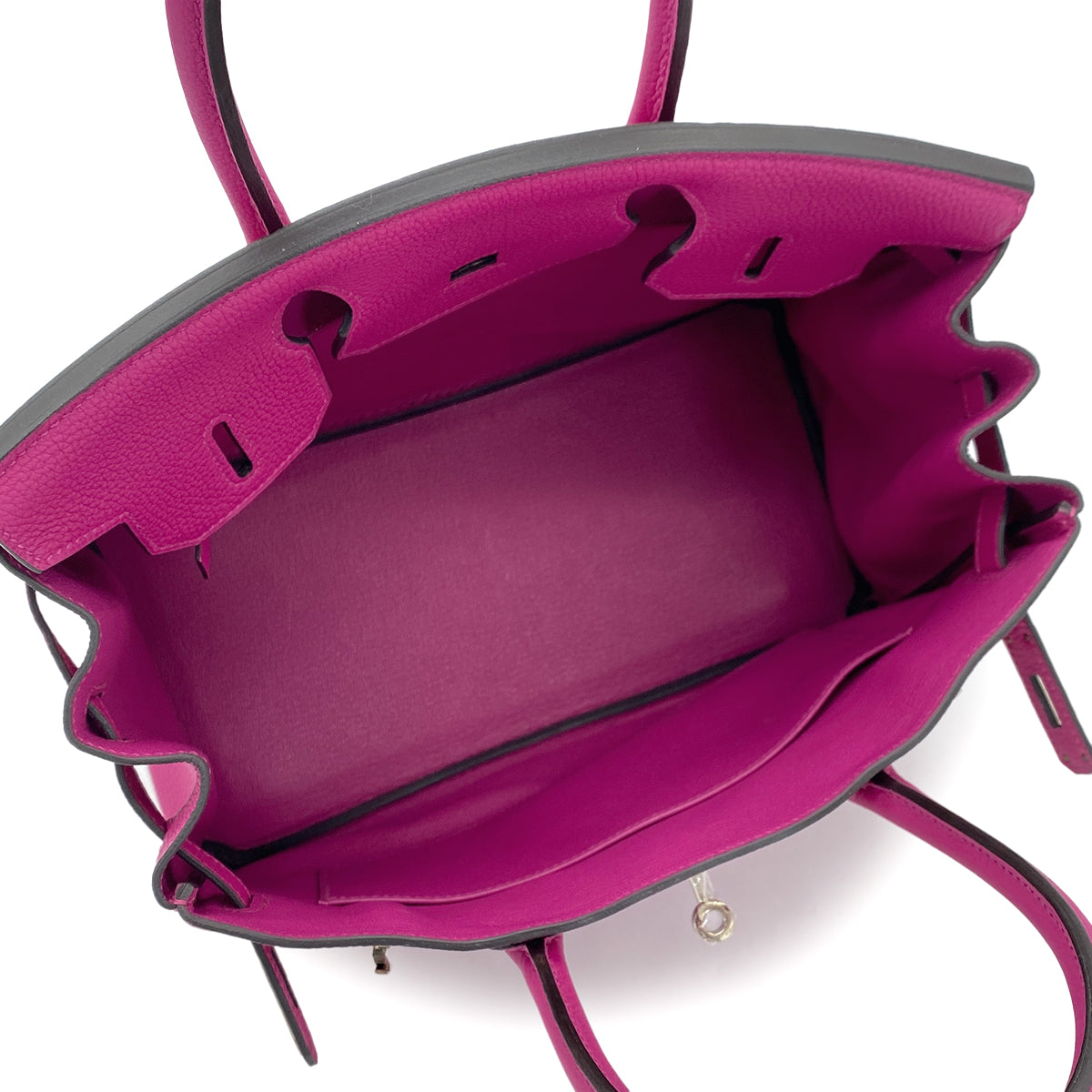 HERMES BIRKIN 30 ROSE PURPLE TOGO HAND BAG C SHW 90286579