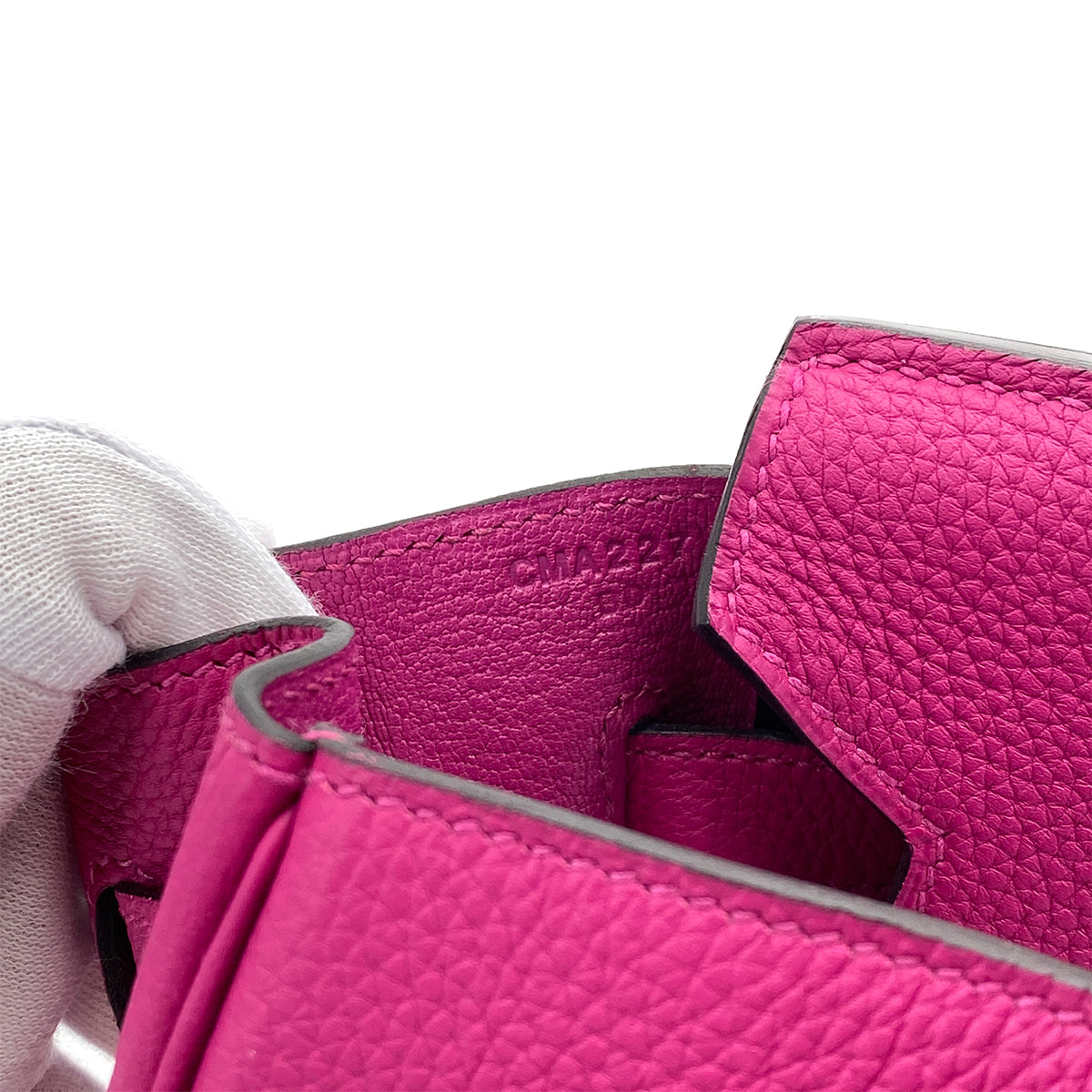 HERMES BIRKIN 30 ROSE PURPLE TOGO HAND BAG C SHW 90286579