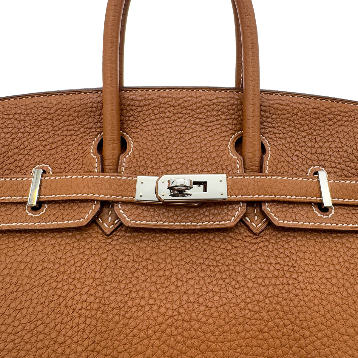 HERMES BIRKIN 25 GOLD TOGO HAND BAG □P SHW 90286580