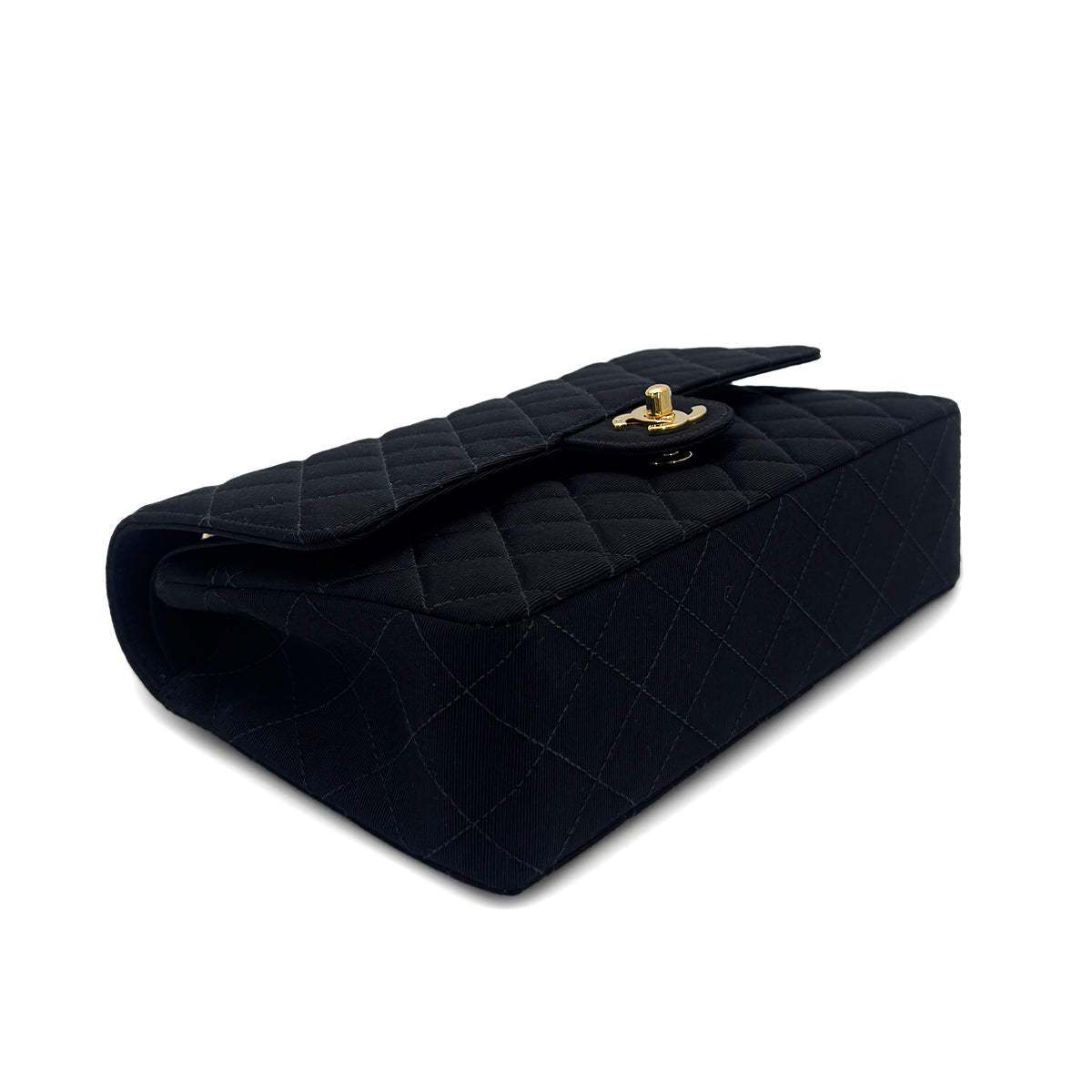 CHANEL VINTAGE MATELASSE CHAIN SHOULDER BAG BLACK CANVAS 90286586