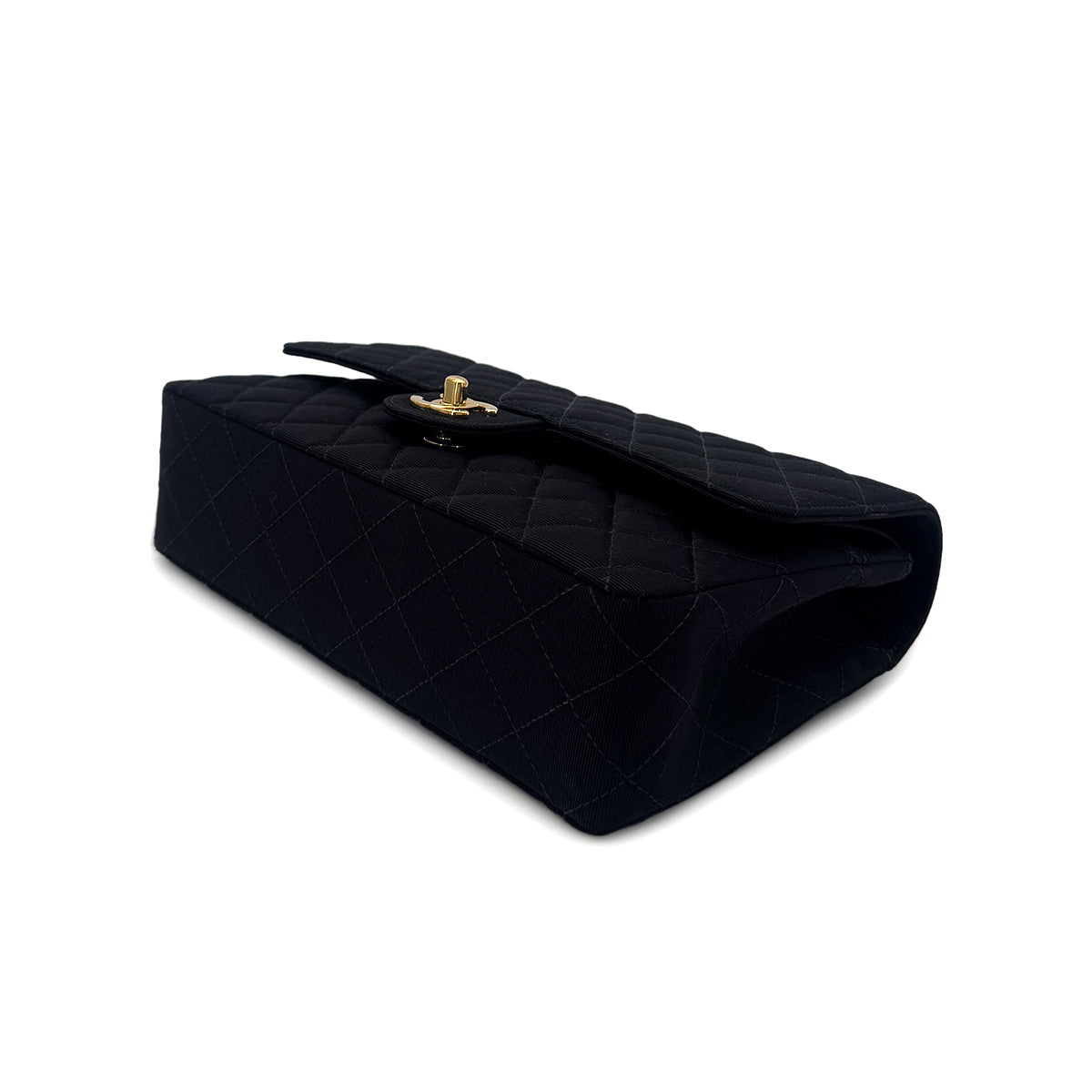 CHANEL VINTAGE MATELASSE CHAIN SHOULDER BAG BLACK CANVAS 90286586