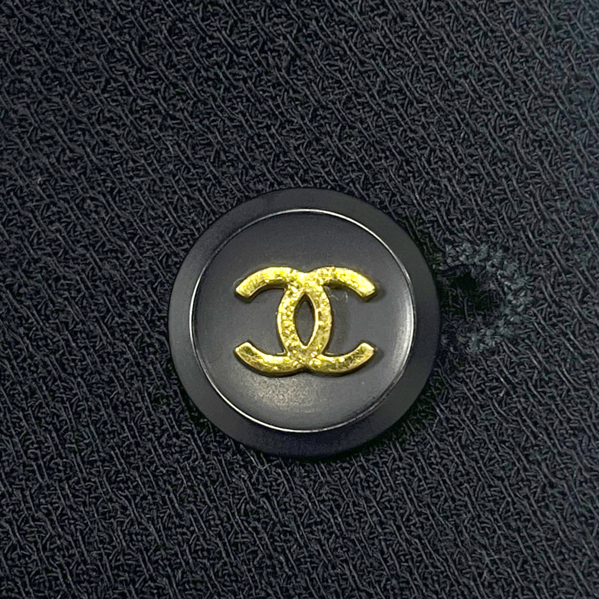 CHANEL VINTAGE COCO BUTTON FOUR POCKET WOOL JACKET BLACK 34 95P RTW 90286887