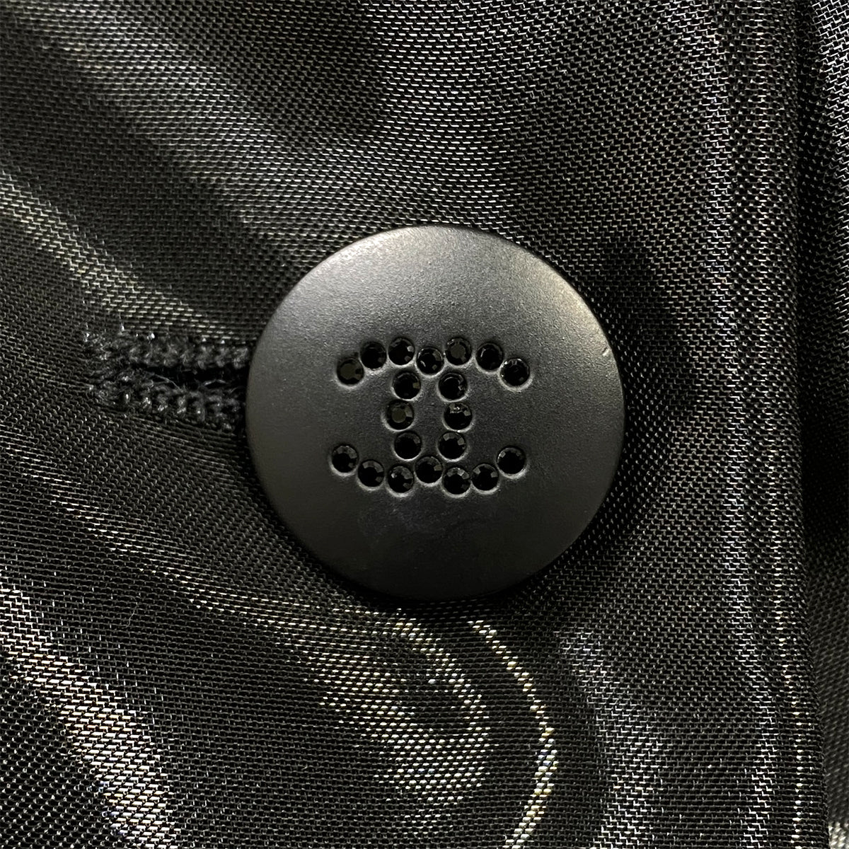 CHANEL VINTAGE COCO BUTTON JACKET BLACK ACETATE 36 00A RTW 90286888