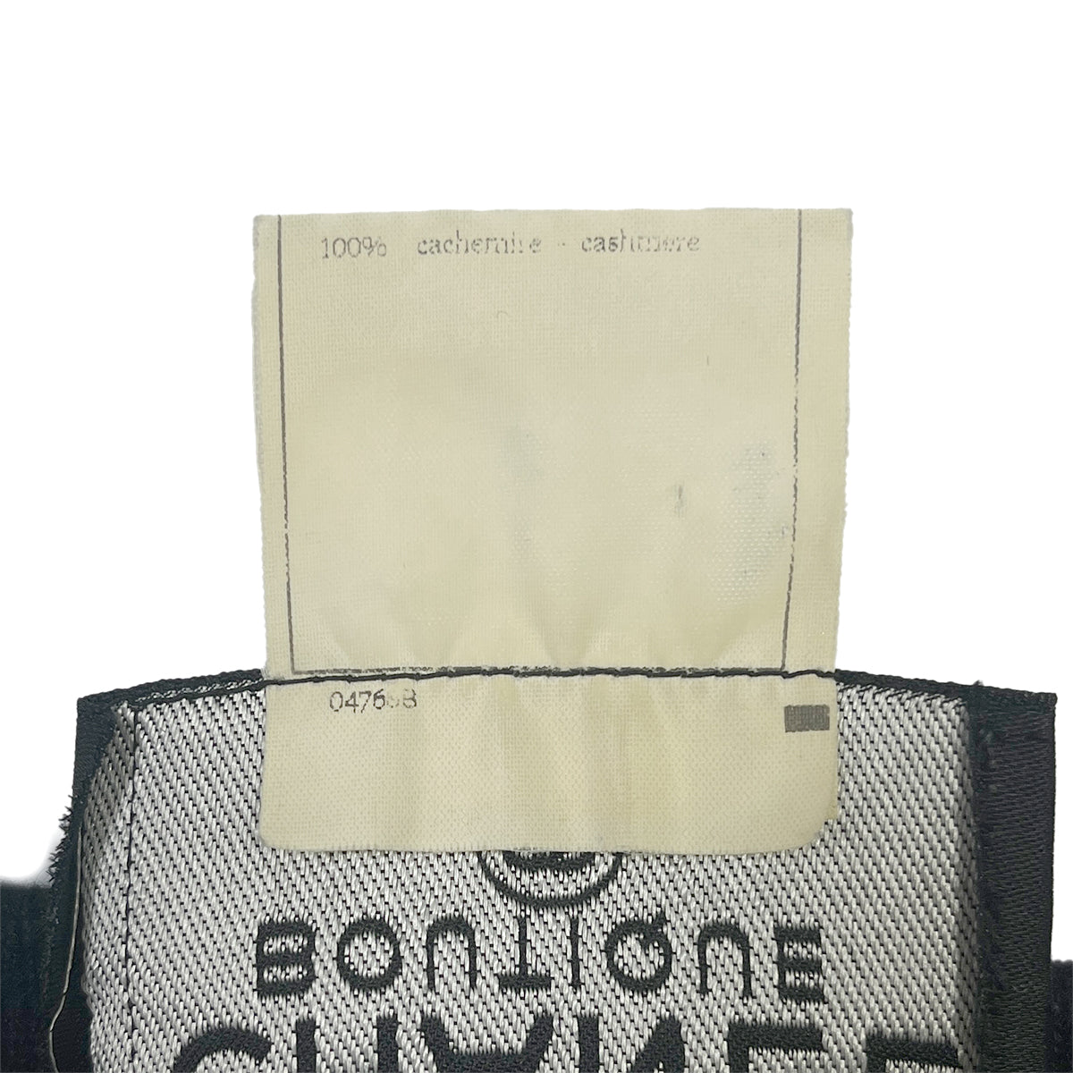 CHANEL VINTAGE COCOMARK LOGO PATCH ZIP LIB KNIT TOPS BLACK CASHMERE 44 96A RTW 90286890