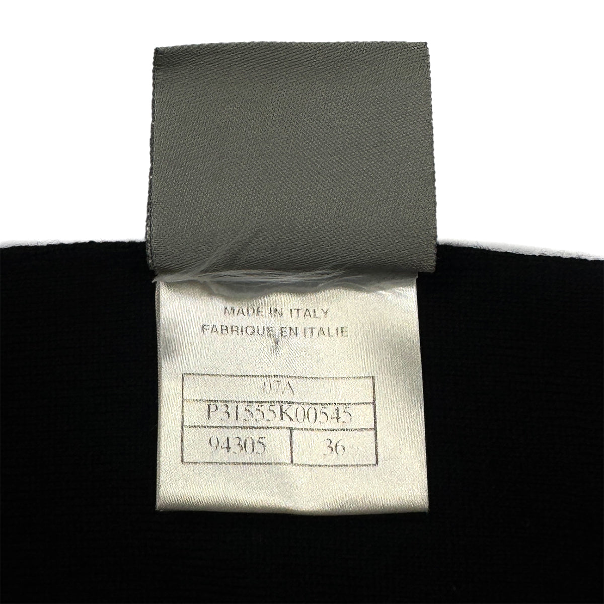 CHANEL VINTAGE COCOMARK LOGO KNIT SLEEVELESS TOPS BLACK WOOL 36 07A RTW 90286913