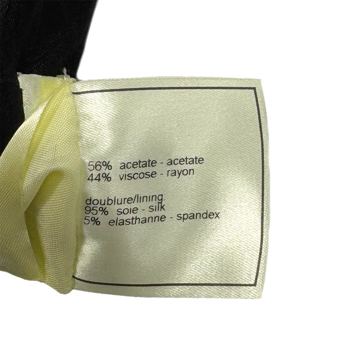 CHANEL VINTAGE DOUBLE BREASTED TAILORED JACKET BLACK ACETATE 42 03P RTW 90287079