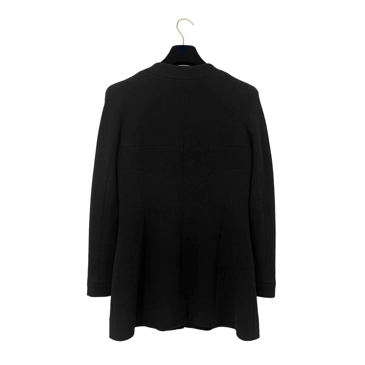 CHANEL VINTAGE COCO BUTTON JACKET BLACK WOOL 40 97A RTW 90287081