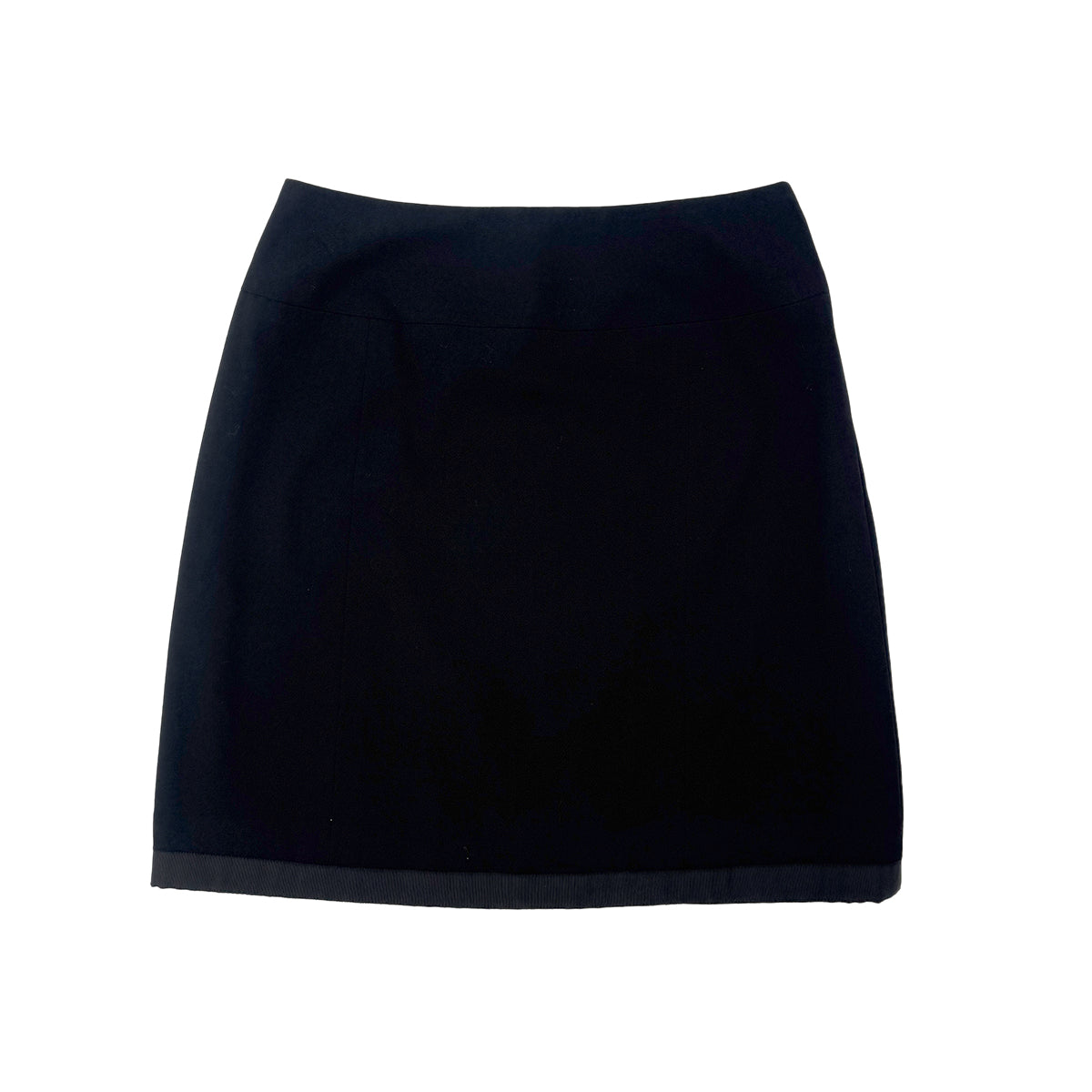 CHANEL VINTAGE COCO  BUTTON TAILORED JACKET SKIRT SET BLACK WOOL 38 97A RTW 90287090