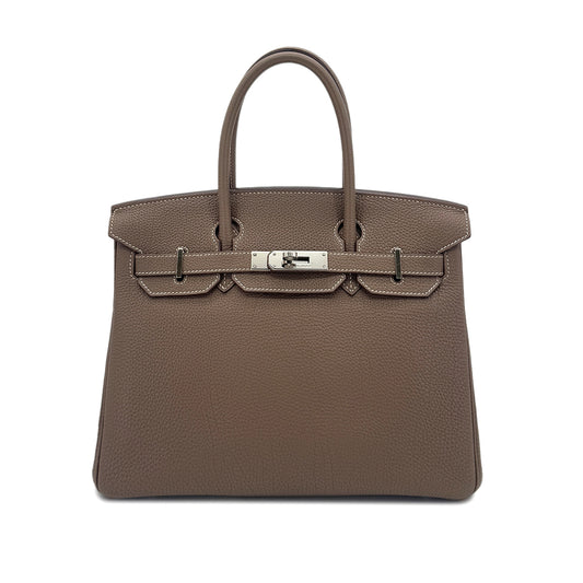 HERMES BIRKIN 30 ETOUPE TOGO HAND BAG □M SHW 90287097