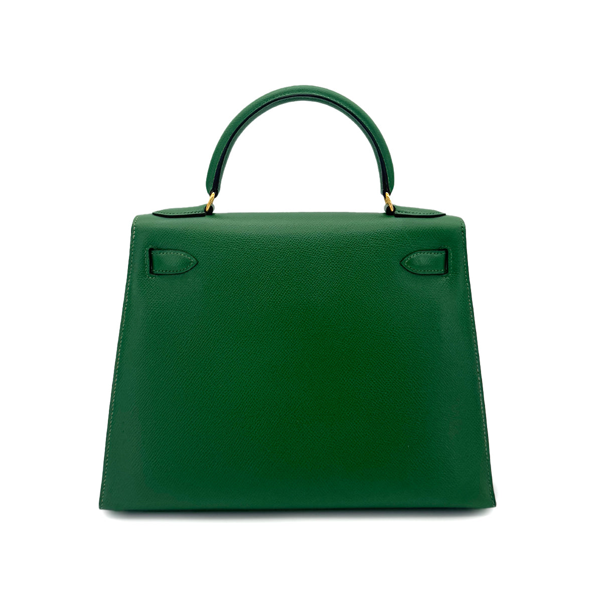 HERMES KELLY 28 SELLIER GREEN COUCHEVEL HAND SHOULDER BAG 〇Y GHW 90287104