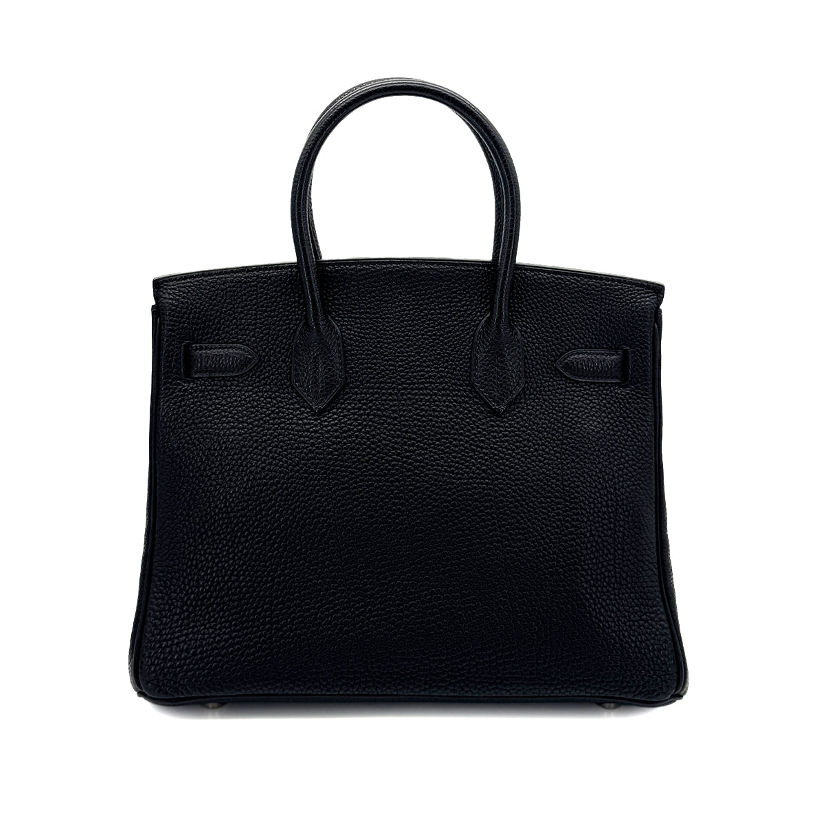 HERMES BIRKIN 30 BLACK TOGO HAND BAG □E SHW 90287224