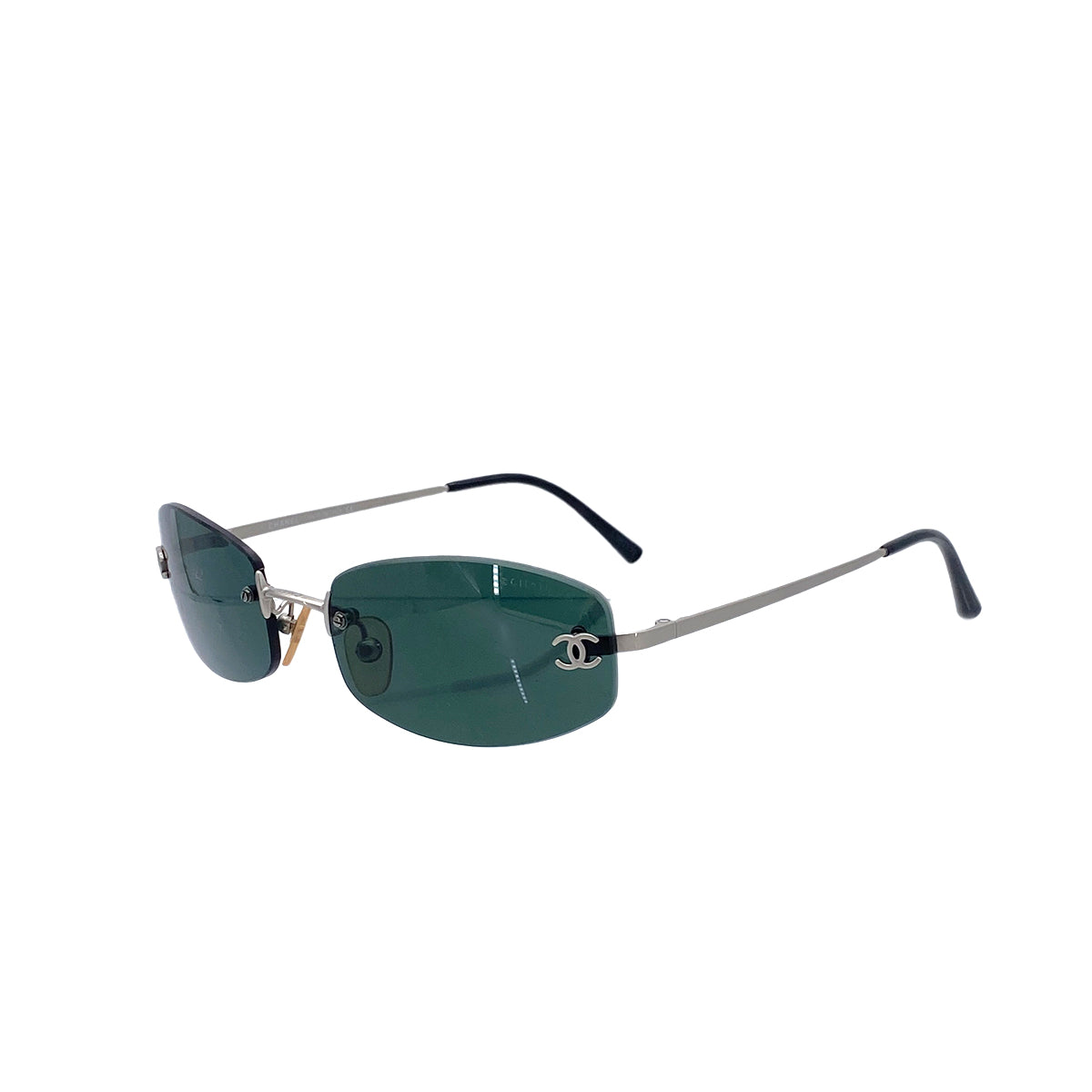 CHANEL VINTAGE SUNGLASSES COCOMARK GREEN EYEWEAR 90287475