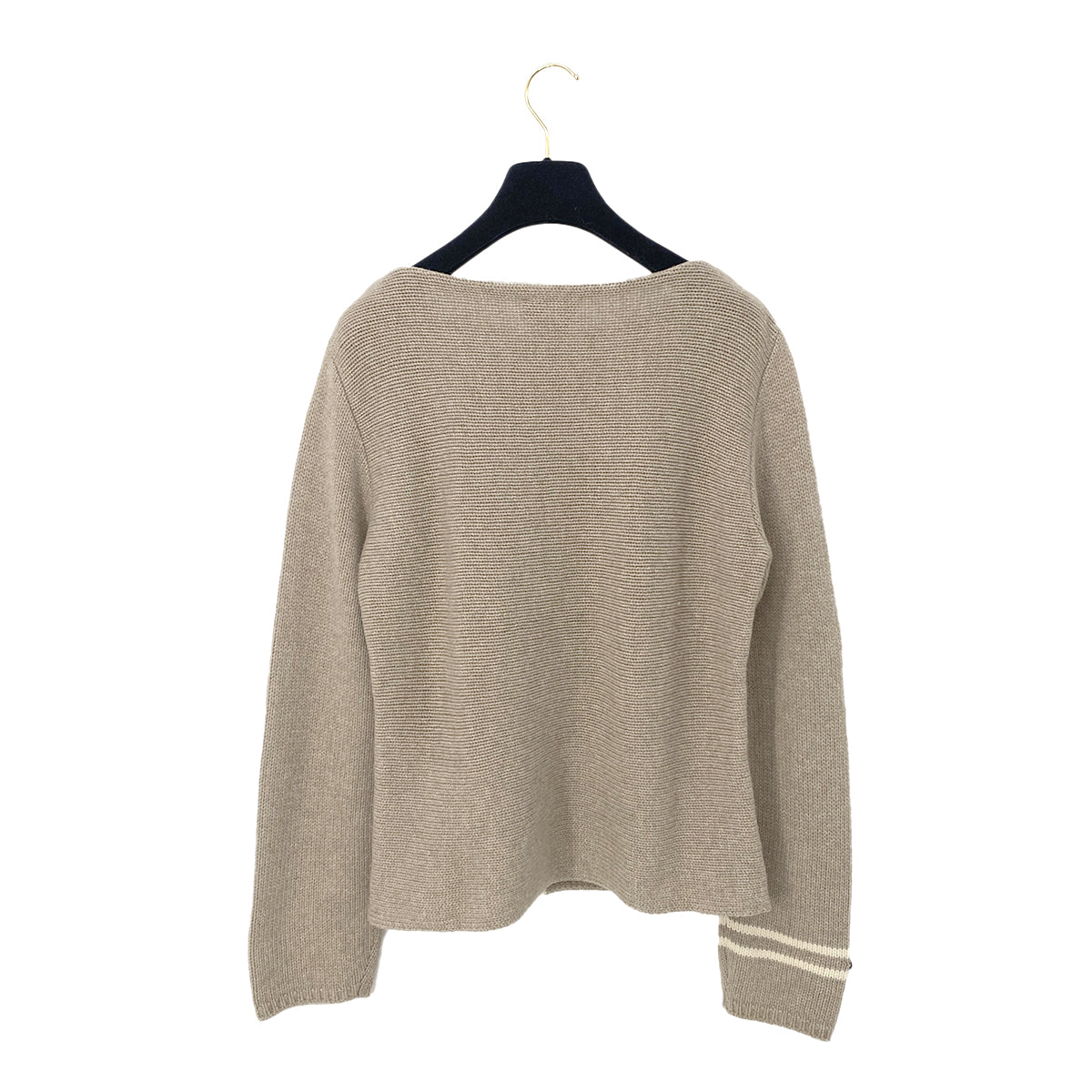 CHANEL VINTAGE LINE KNIT BEIGE WOOL 40 99A RTW 90287483