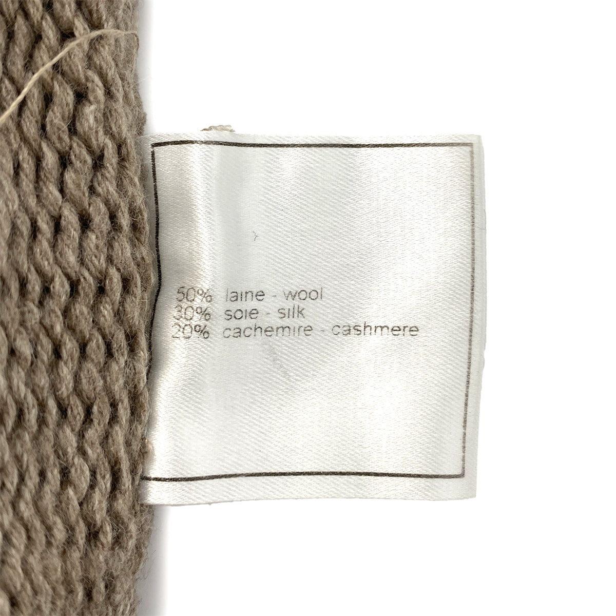 CHANEL VINTAGE LINE KNIT BEIGE WOOL 40 99A RTW 90287483