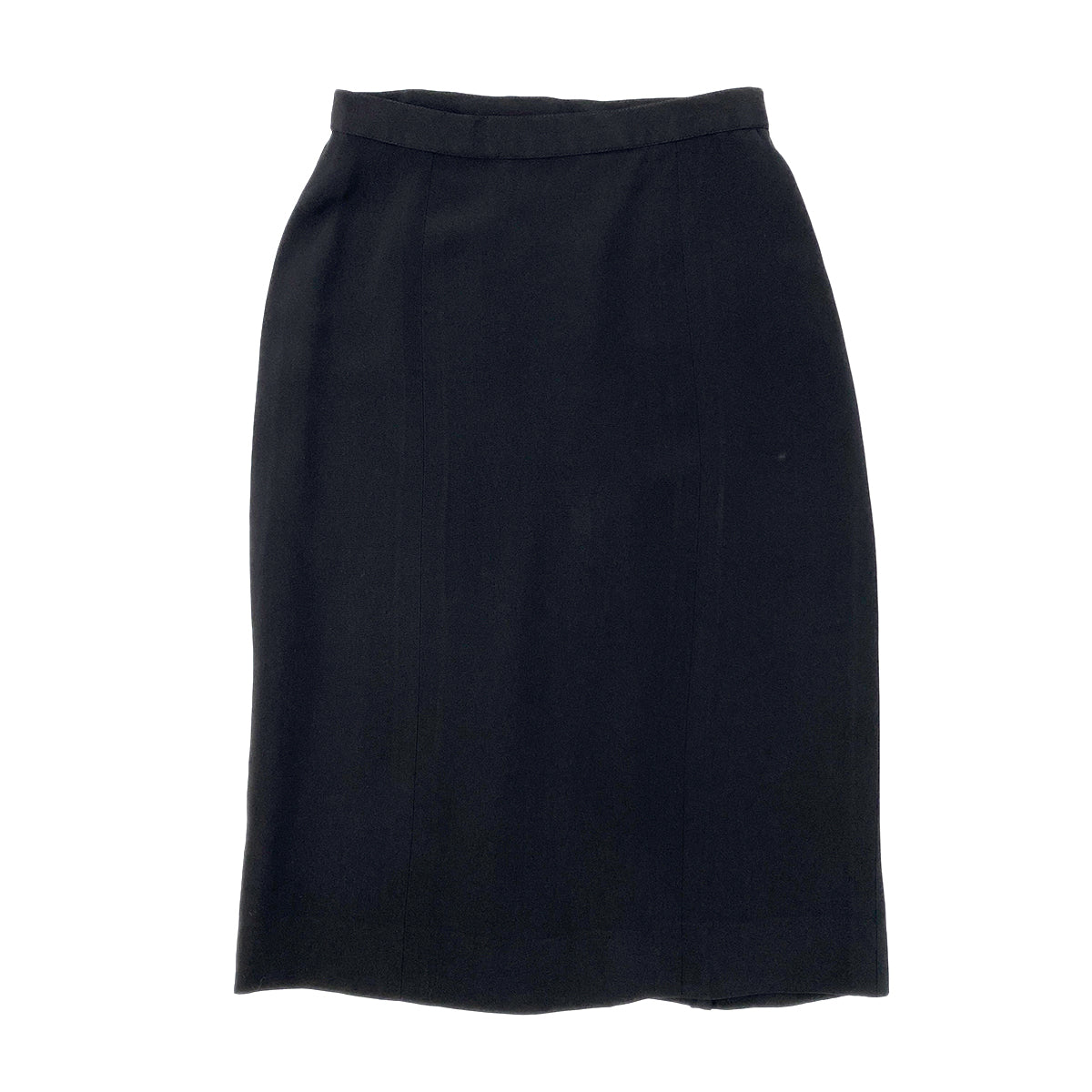 CHANEL VINTAGE FOUR POCKET BICOLOR JACKET PLEATED SKIRT SET BLACK 40 RTW 90287485