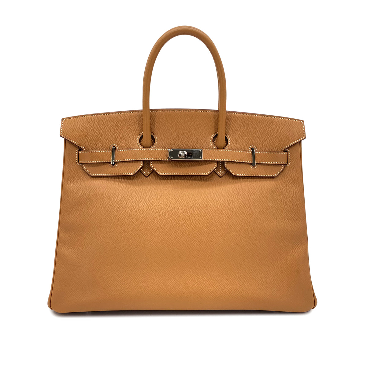 HERMES BIRKIN 35 NATUREL VEAU EPSOM HAND BAG □K SHW 90287881