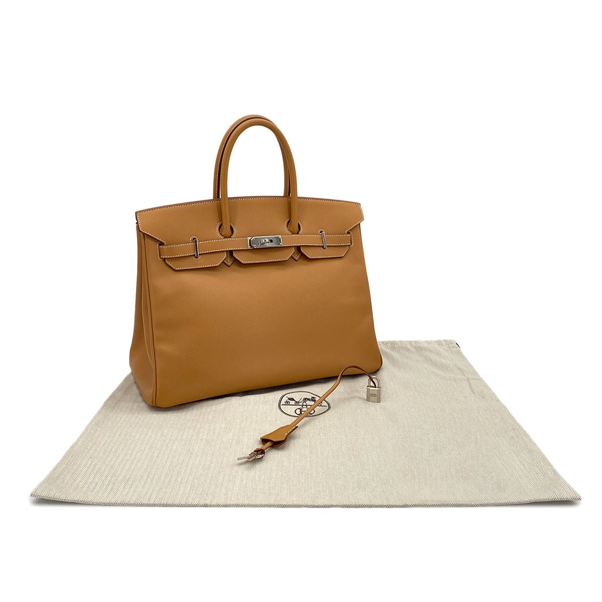 HERMES BIRKIN 35 NATUREL VEAU EPSOM HAND BAG □K SHW 90287881