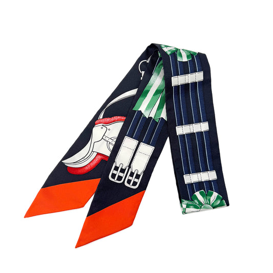 HERMES TWILLY JUMPING SCARF MULTICOLOR SILK 90287898