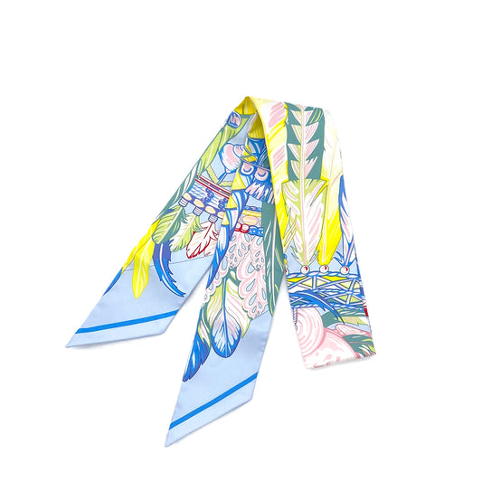 HERMES TWILLY DANSE PACIFIQUE SCARF MULTICOLOR SILK 90287899