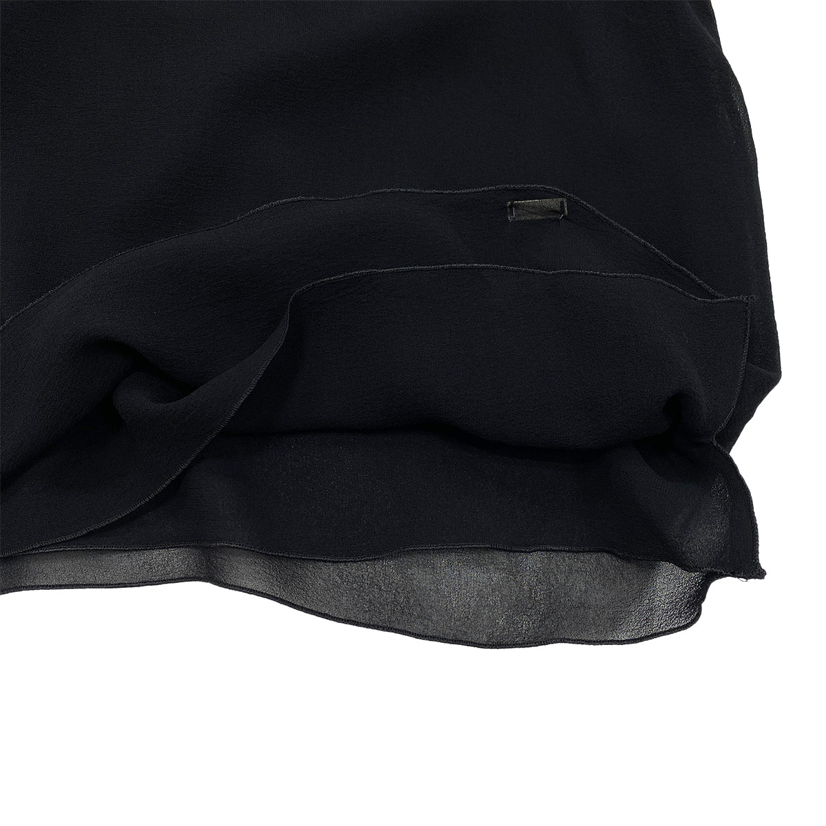 CHANEL SLEEVELESS TOPS BLOUSE BLACK SILK 38 01P RTW 90288022