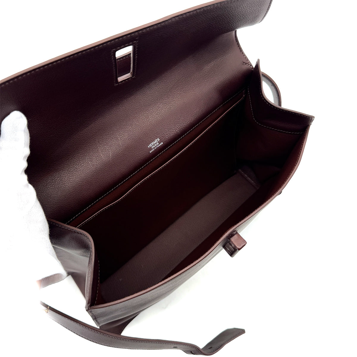 HERMES ETRIBELT EBENE EVERGRAIN HAND BAG □P 90288484