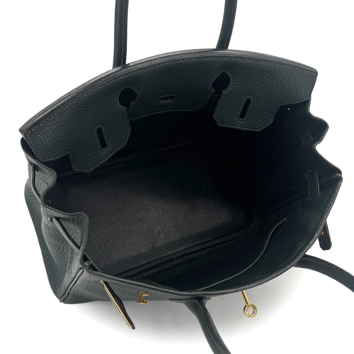 HERMES BIRKIN 30 VERT TOGO HAND BAG □H GHW 90288488