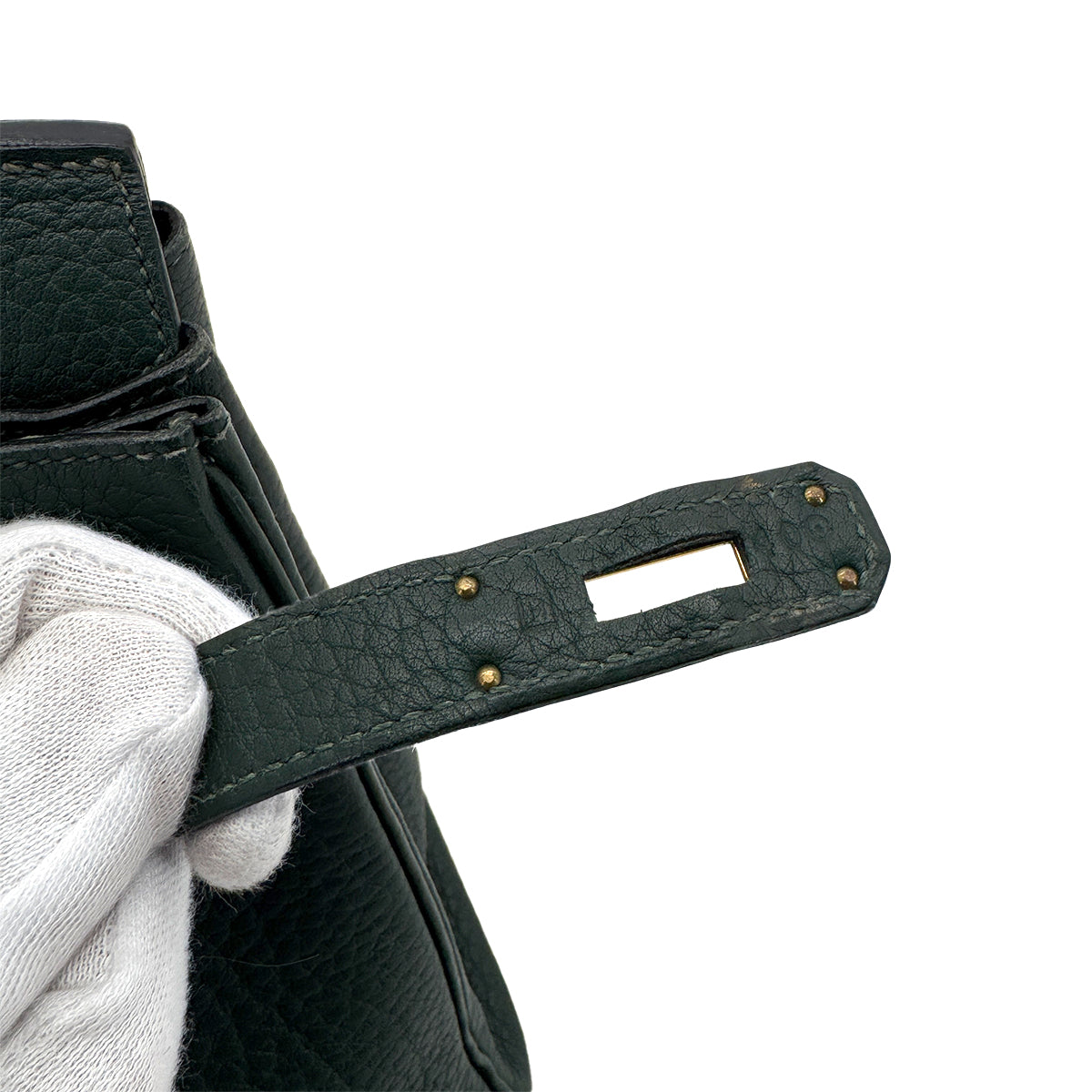 HERMES BIRKIN 30 VERT TOGO HAND BAG □H GHW 90288488