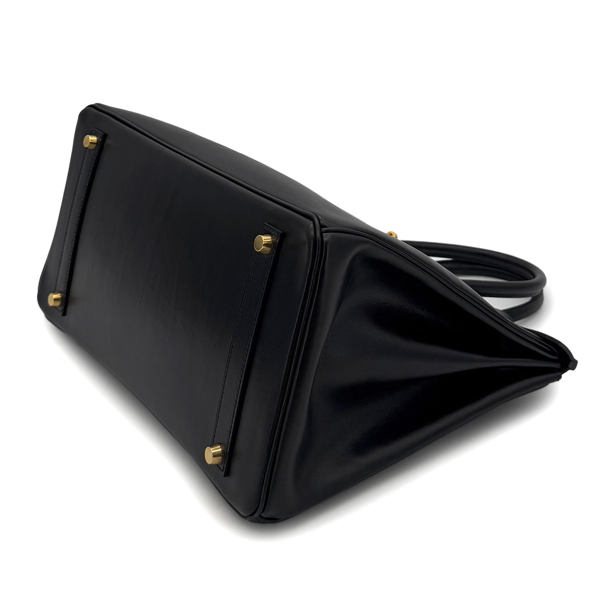 HERMES BIRKIN 35 BLACK BOX CALF HAND BAG □G GHW 90288534