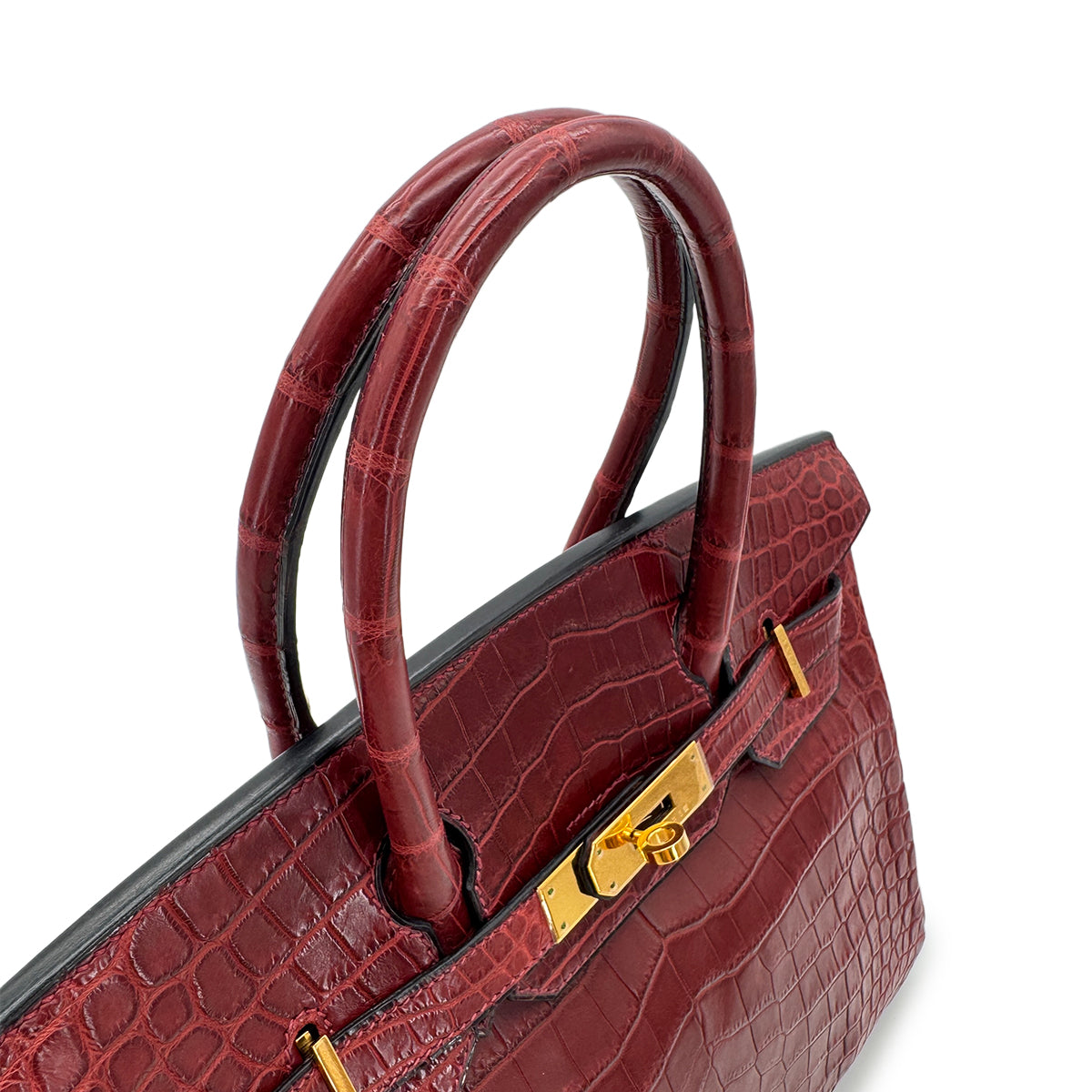 HERMES BIRKIN 30 ROUGE H CROCODILE NILOTICUS □E GHW 90288704