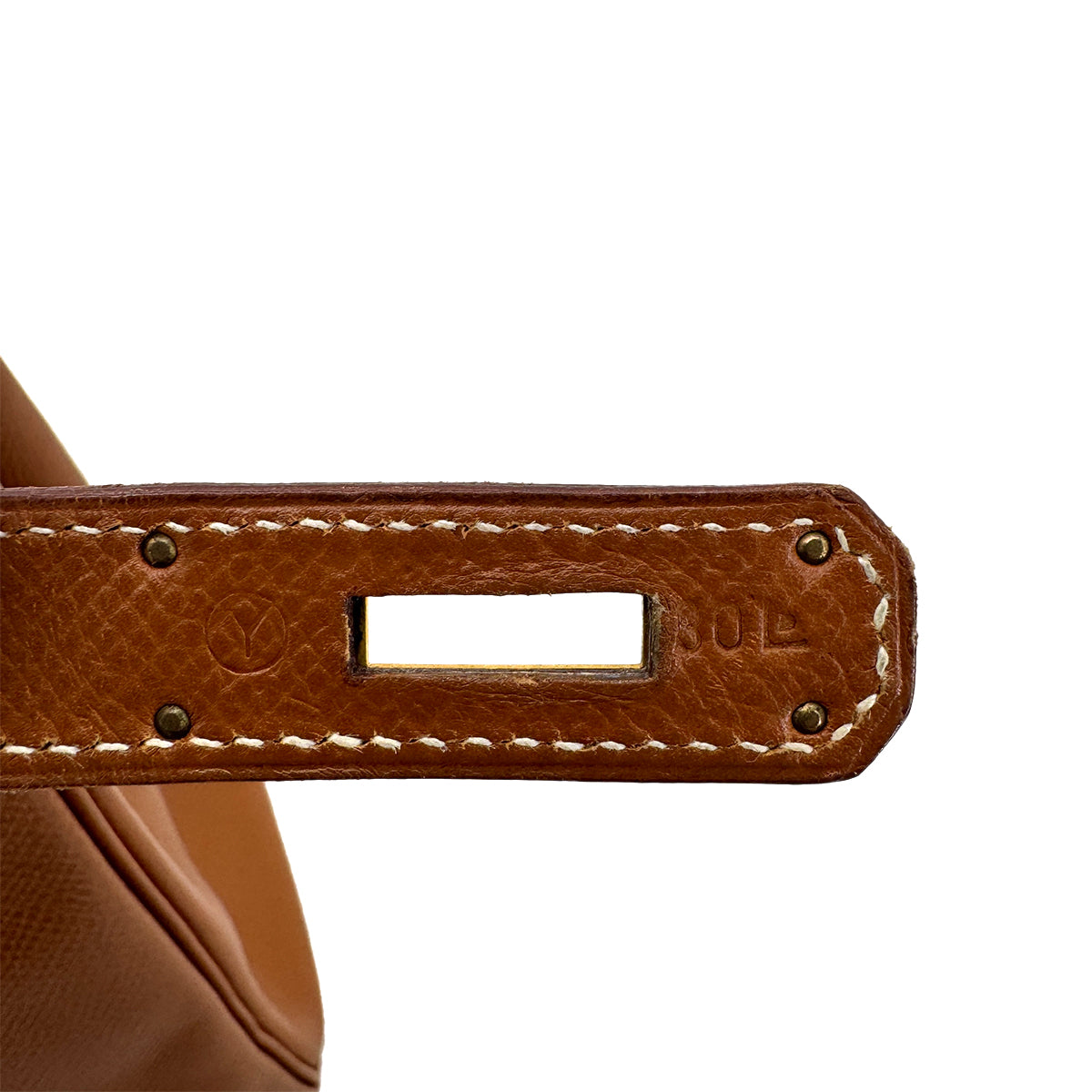 HERMES KELLY 28 SELLIER GOLD COUCHEVEL HAND SHOULDER BAG  〇Y GHW 90288972