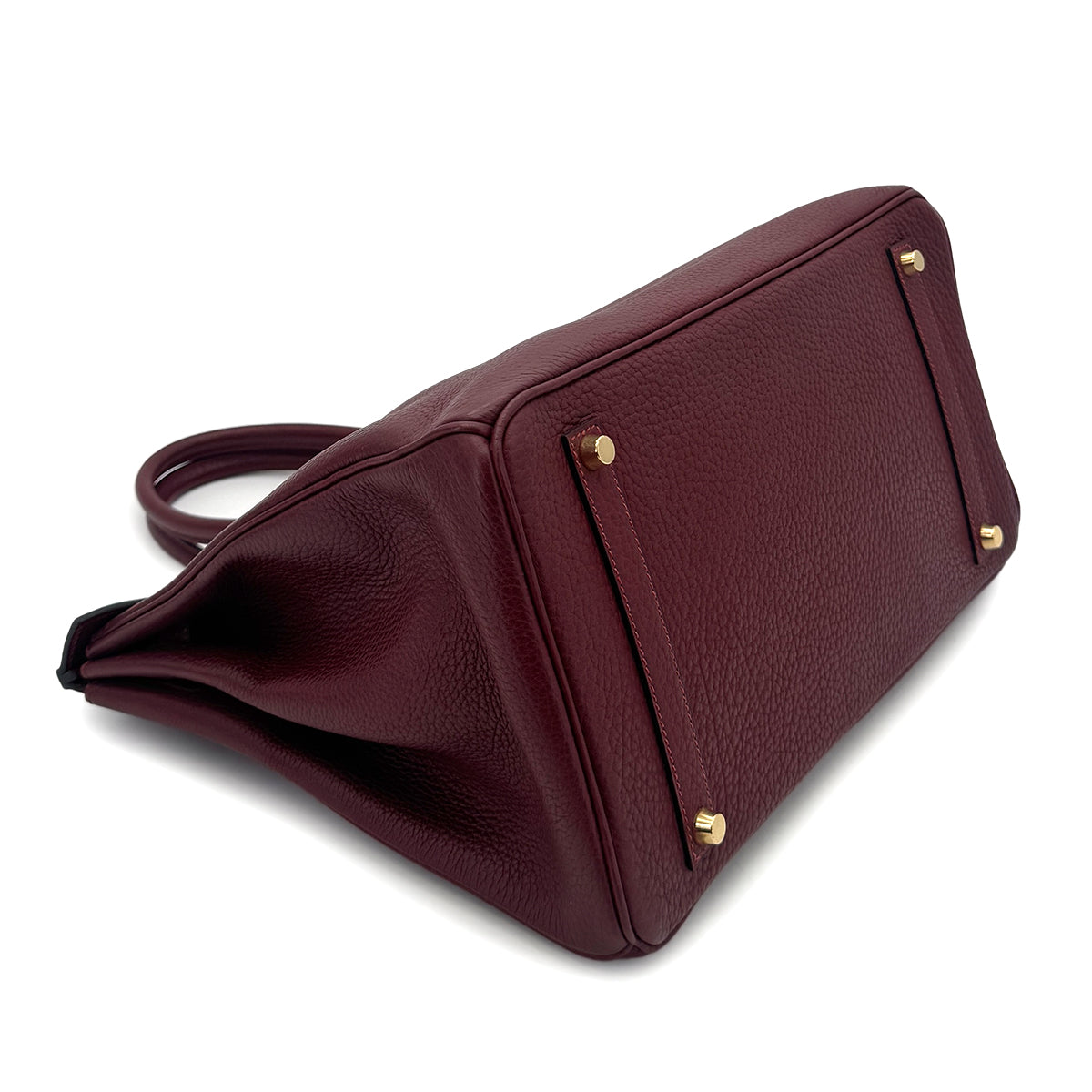 HERMES BIRKIN 35 ROUGE H TAURILLON CLEMENCE HAND BAG □G GHW 90289033