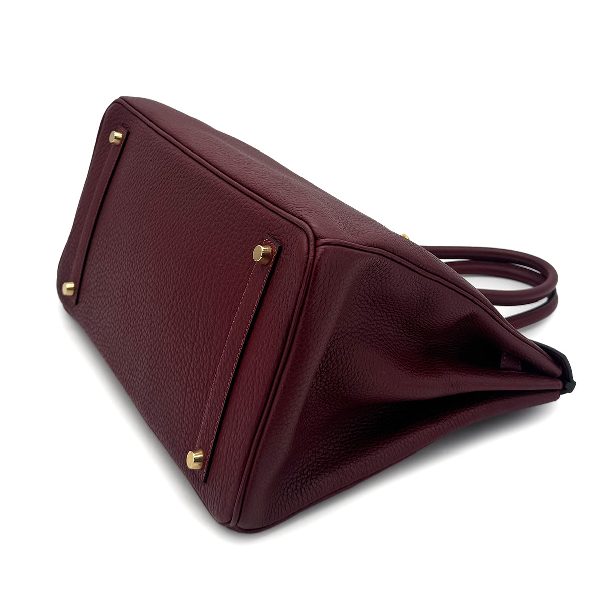 HERMES BIRKIN 35 ROUGE H TAURILLON CLEMENCE HAND BAG □G GHW 90289033