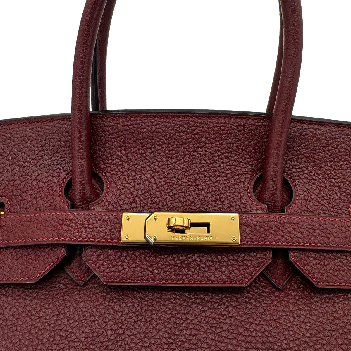 HERMES BIRKIN 35 ROUGE H TAURILLON CLEMENCE HAND BAG □G GHW 90289033