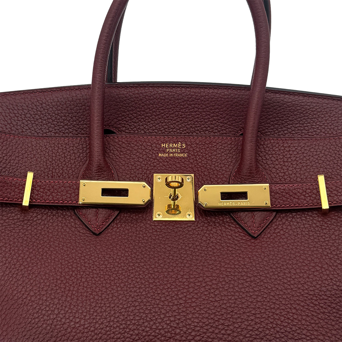 HERMES BIRKIN 35 ROUGE H TAURILLON CLEMENCE HAND BAG □G GHW 90289033