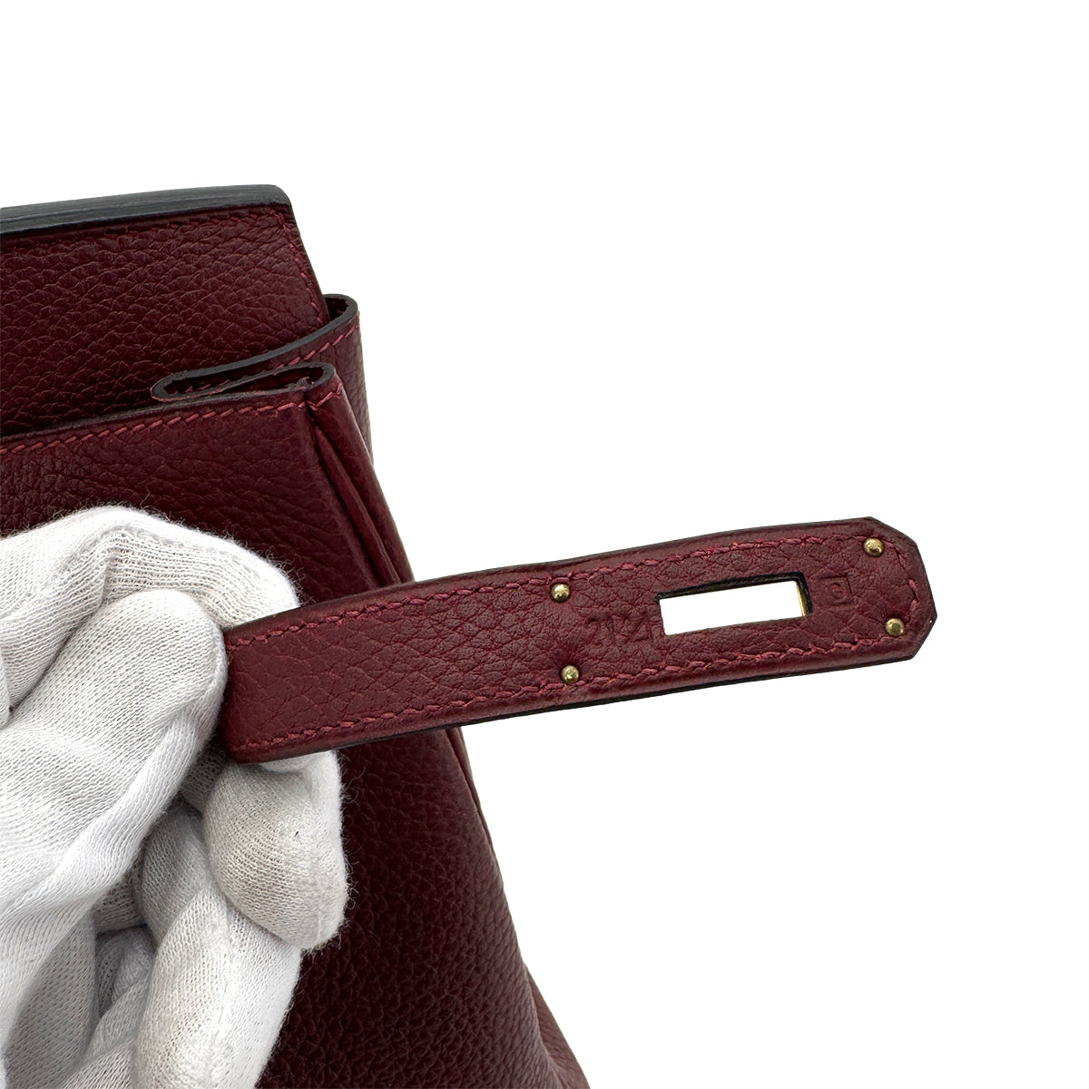 HERMES BIRKIN 35 ROUGE H TAURILLON CLEMENCE HAND BAG □G GHW 90289033