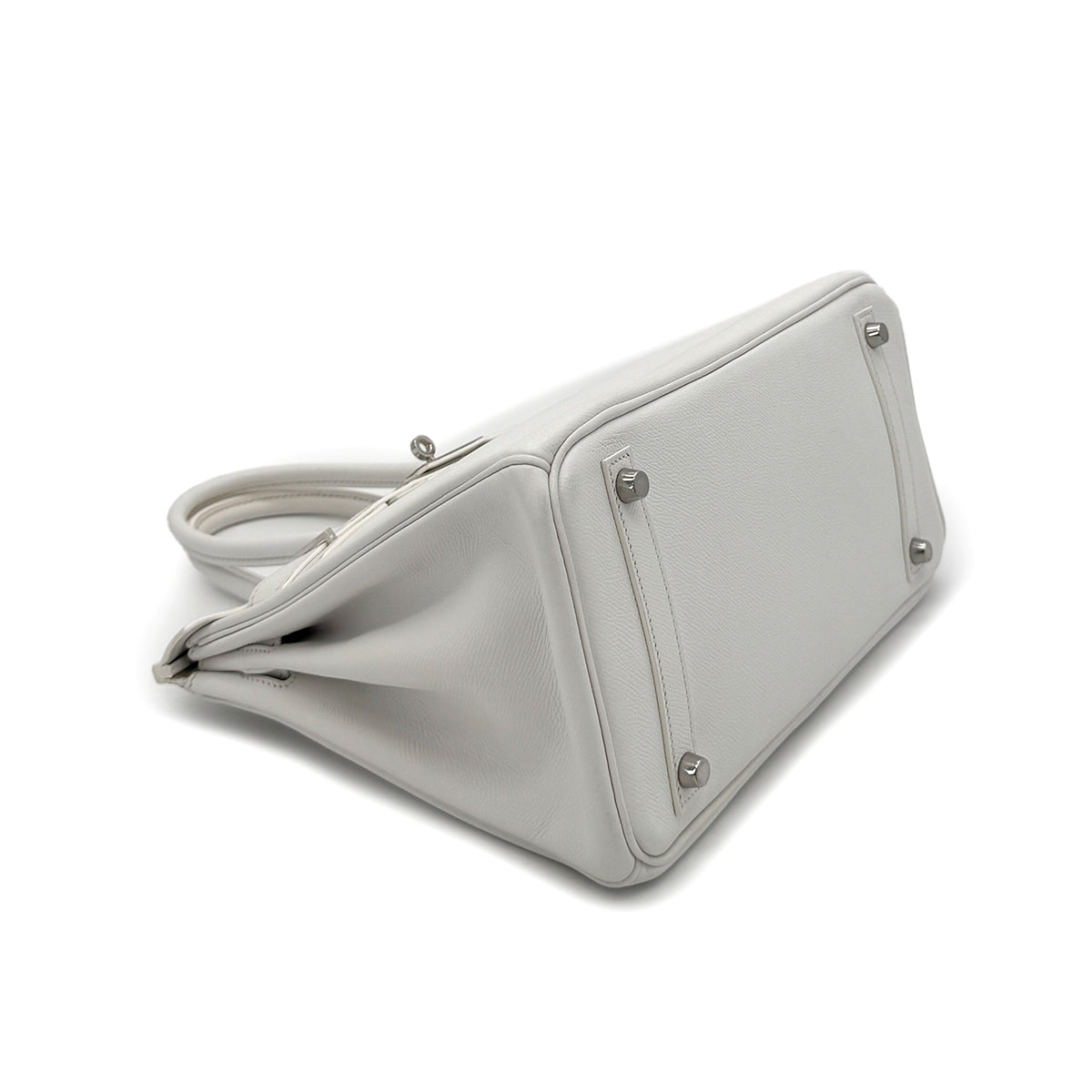 HERMES BIRKIN 30 WHITE VEAU EPSOM HAND BAG □K SHW 90289346