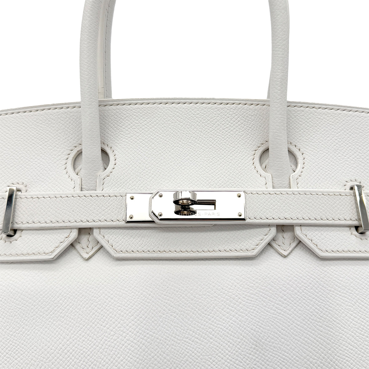 HERMES BIRKIN 30 WHITE VEAU EPSOM HAND BAG □K SHW 90289346