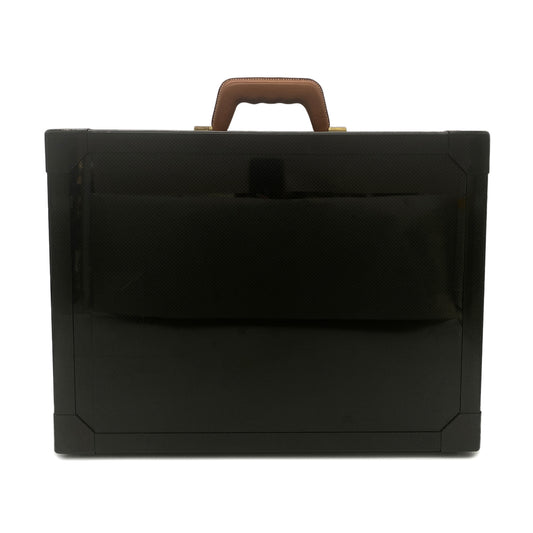 HERMES ESPACE GM ATTACHE CASE BUSINESS BAG BLACK CARBON VEAU CHAMONIX GHW 90289349