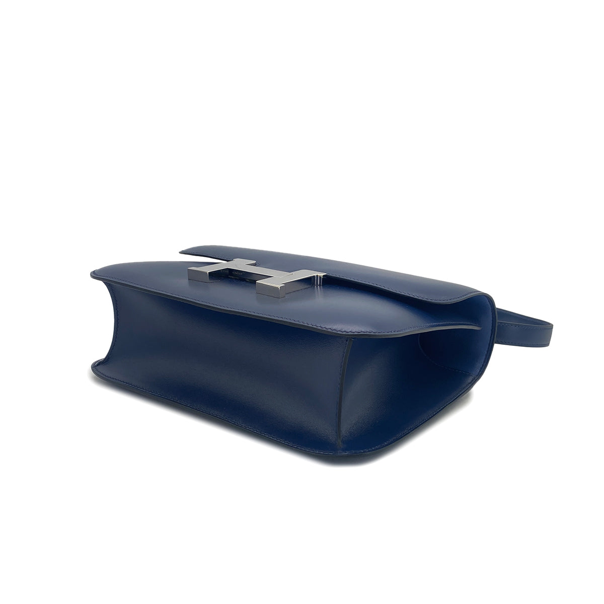 HERMES CONSTANCE 25 BLUE ROY BOXCALF SHOULDER BAG □E SHW 90289350