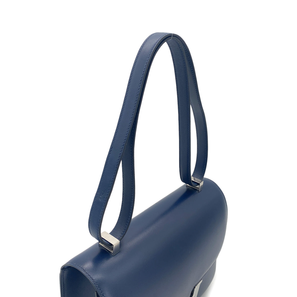 HERMES CONSTANCE 25 BLUE ROY BOXCALF SHOULDER BAG □E SHW 90289350