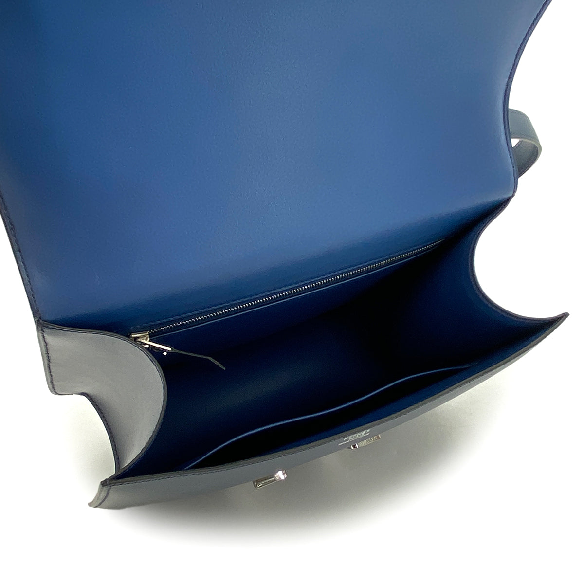 HERMES CONSTANCE 25 BLUE ROY BOXCALF SHOULDER BAG □E SHW 90289350
