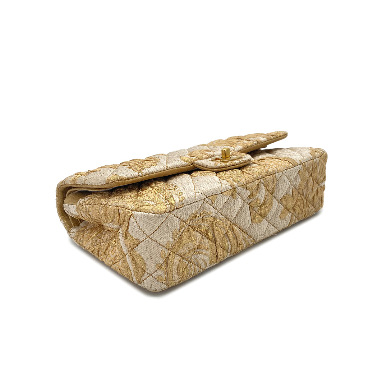 CHANEL MATELASSE CHAIN SHOULDER BAG GOLD JACQUARD 90289357